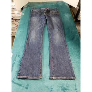 Guess Jeans Size 29 Womens Blue Stretch Denim Pants Mid Rise Carla Bootcut